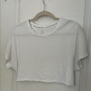 Aerie Classic White Short Sleeve Tee